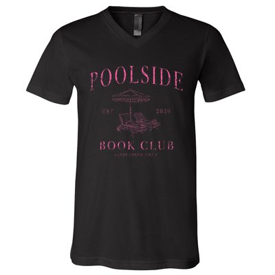 Poolside Book Club V-Neck T-Shirt