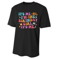 Personalized Birthday Celebration Name Badge Performance Sprint T-Shirt