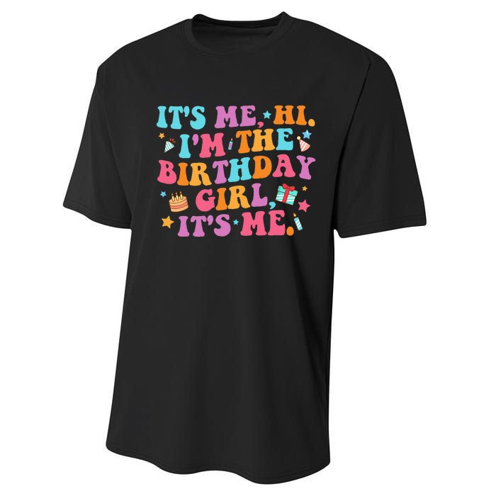 Personalized Birthday Celebration Name Badge Performance Sprint T-Shirt