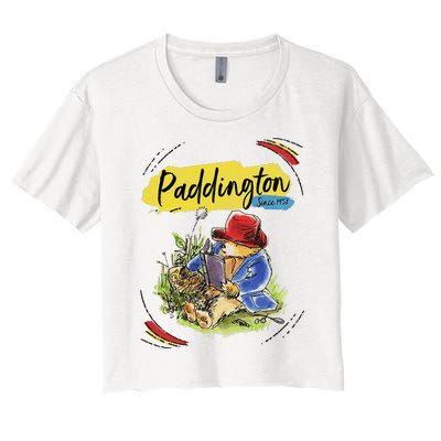 P.A.D.D.I.N.G.T.O.N B.E.A.R Classic Portrait Teddy Bears Picnic Women's Crop Top Tee