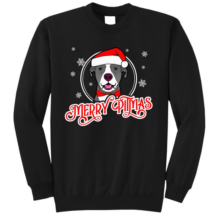 Pit Bull Christmas Merry Pitmas Sweatshirt