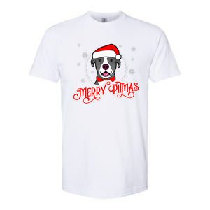 Pit Bull Christmas Merry Pitmas Softstyle CVC T-Shirt