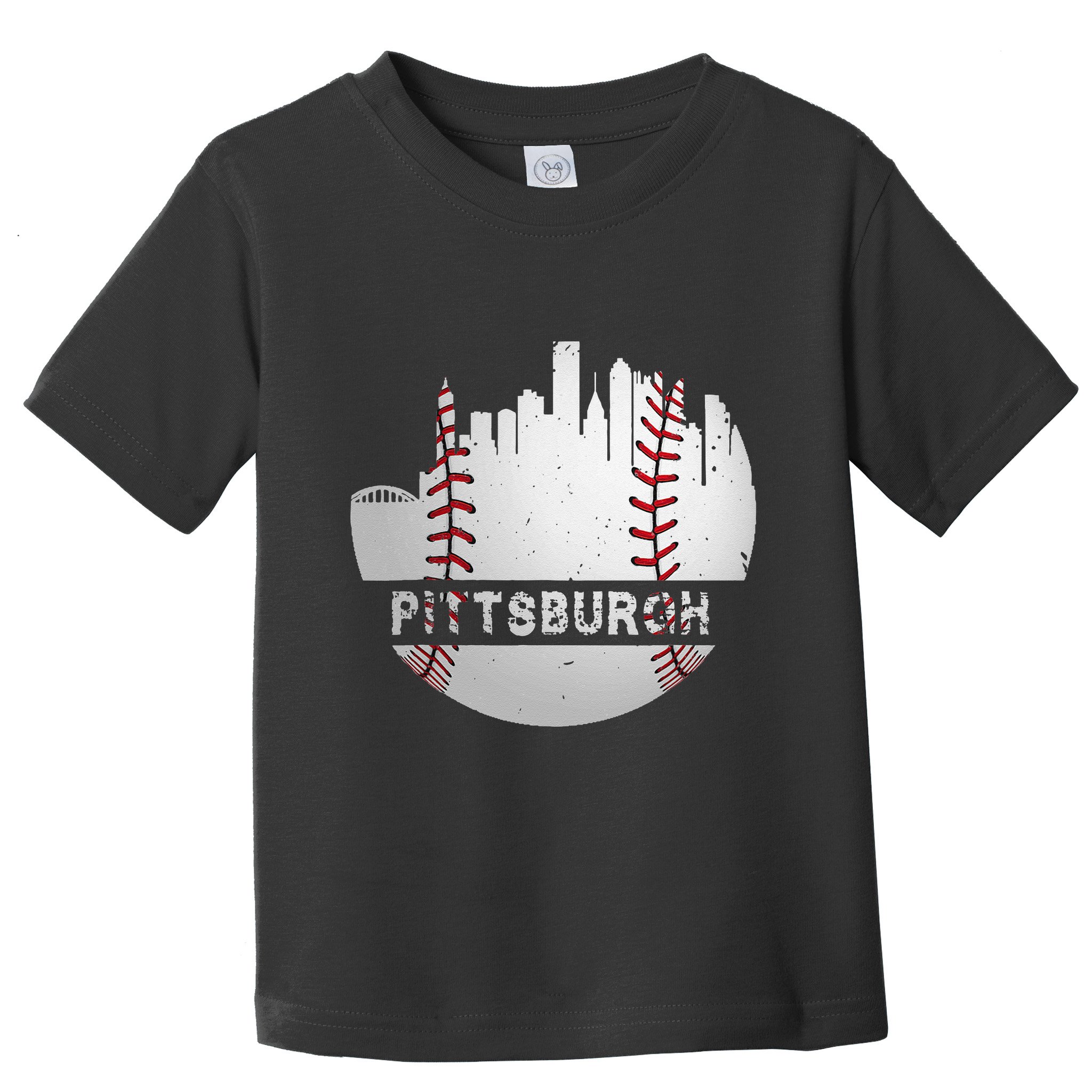 Pittsburgh Baseball Cityscape Distressed Novelty Pirate Gift Toddler T-Shirt