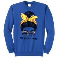 Pitches Be Crazy Softball Player Funny Softball Pitcher Gift Sweatshirt