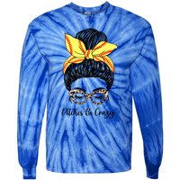 Pitches Be Crazy Softball Player Funny Softball Pitcher Gift Tie-Dye Long Sleeve Shirt