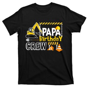 Papa Birthday Crew Constructions Gift Birthday T-Shirt