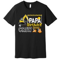 Papa Birthday Crew Constructions Gift Birthday Premium T-Shirt