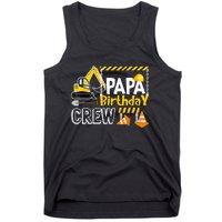 Papa Birthday Crew Constructions Gift Birthday Tank Top