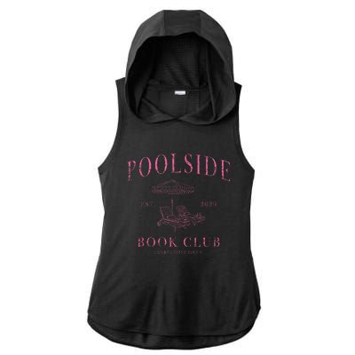 Poolside Book Club Ladies PosiCharge Tri-Blend Wicking Draft Hoodie Tank