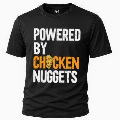 Powered By Chicken Nuggets Nug Life Nuggies Tendies Cooling Performance Crew T-Shirt