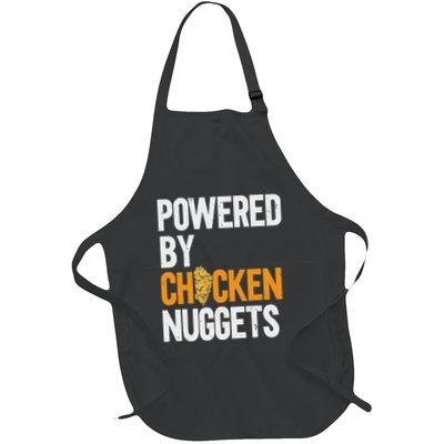 Powered By Chicken Nuggets Nug Life Nuggies Tendies Full-Length Apron With Pockets