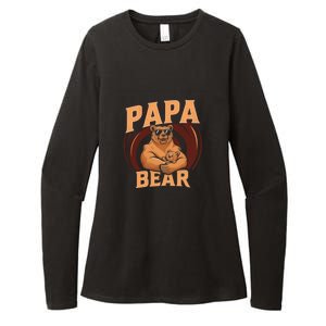 Papa Bear Cute Bears Family Father Dad Daddy Papa Bear Great Gift Womens CVC Long Sleeve Shirt