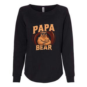 Papa Bear Cute Bears Family Father Dad Daddy Papa Bear Great Gift Womens California Wash Sweatshirt