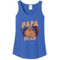 Papa Bear Cute Bears Family Father Dad Daddy Papa Bear Great Gift Ladies Essential Tank