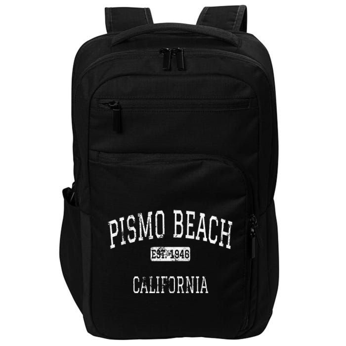 Pismo Beach California Ca Vintage Impact Tech Backpack