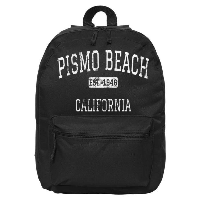 Pismo Beach California Ca Vintage 16 in Basic Backpack