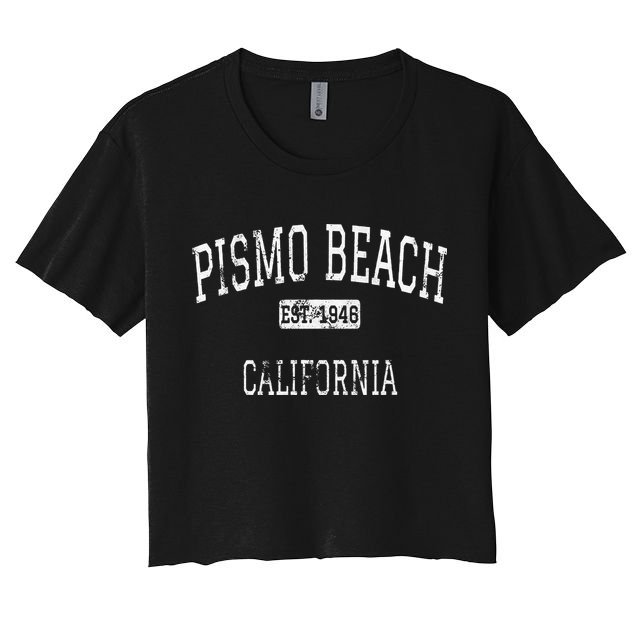 Pismo Beach California Ca Vintage Crop Top
