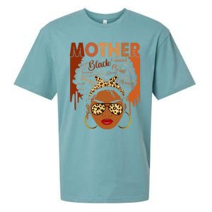 Proud Black Confident Afro African American Mom Mothers Day Gift Sueded Cloud Jersey T-Shirt