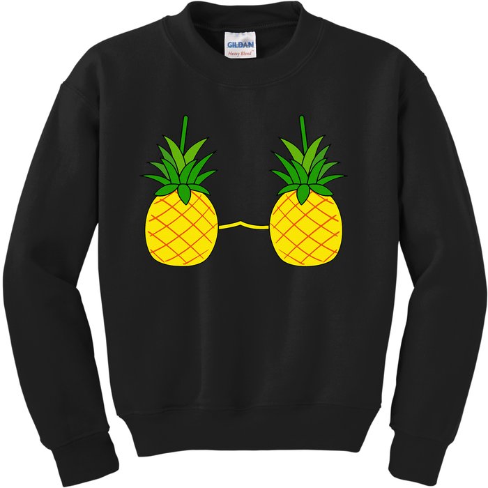 Pineapple Bra Costume Cute Easy Fruit Halloween Gift Kids Sweatshirt