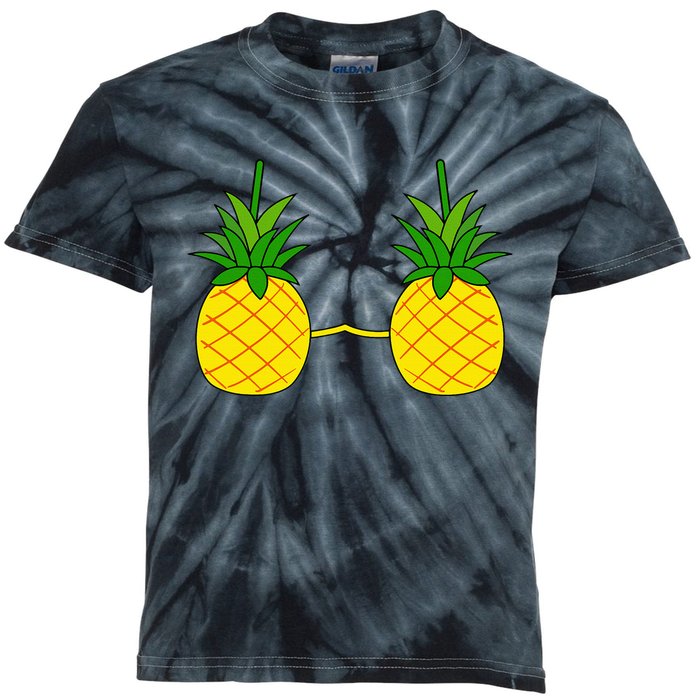 Pineapple Bra Costume Cute Easy Fruit Halloween Gift Kids Tie-Dye T-Shirt