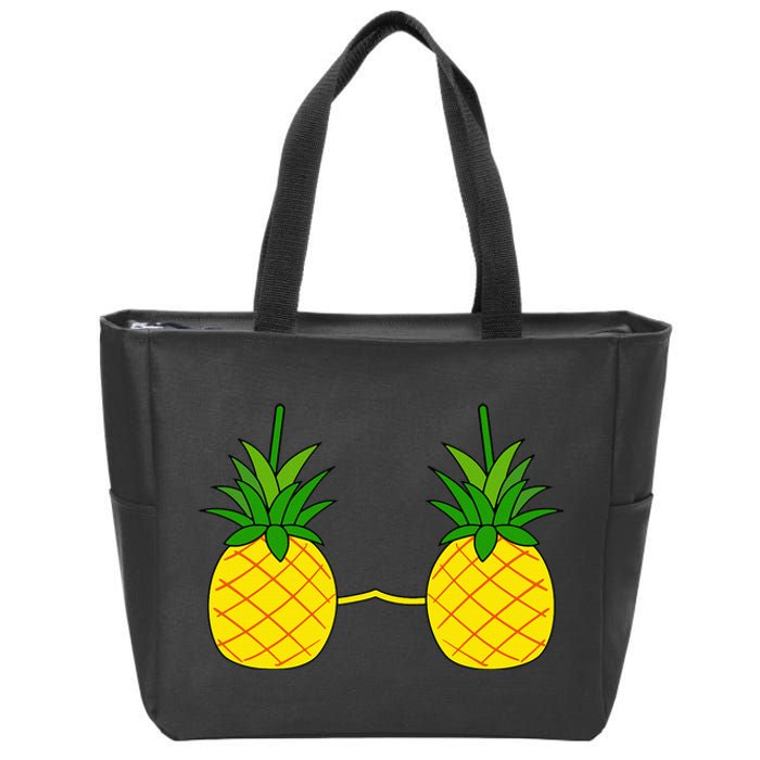 Pineapple Bra Costume Cute Easy Fruit Halloween Gift Zip Tote Bag