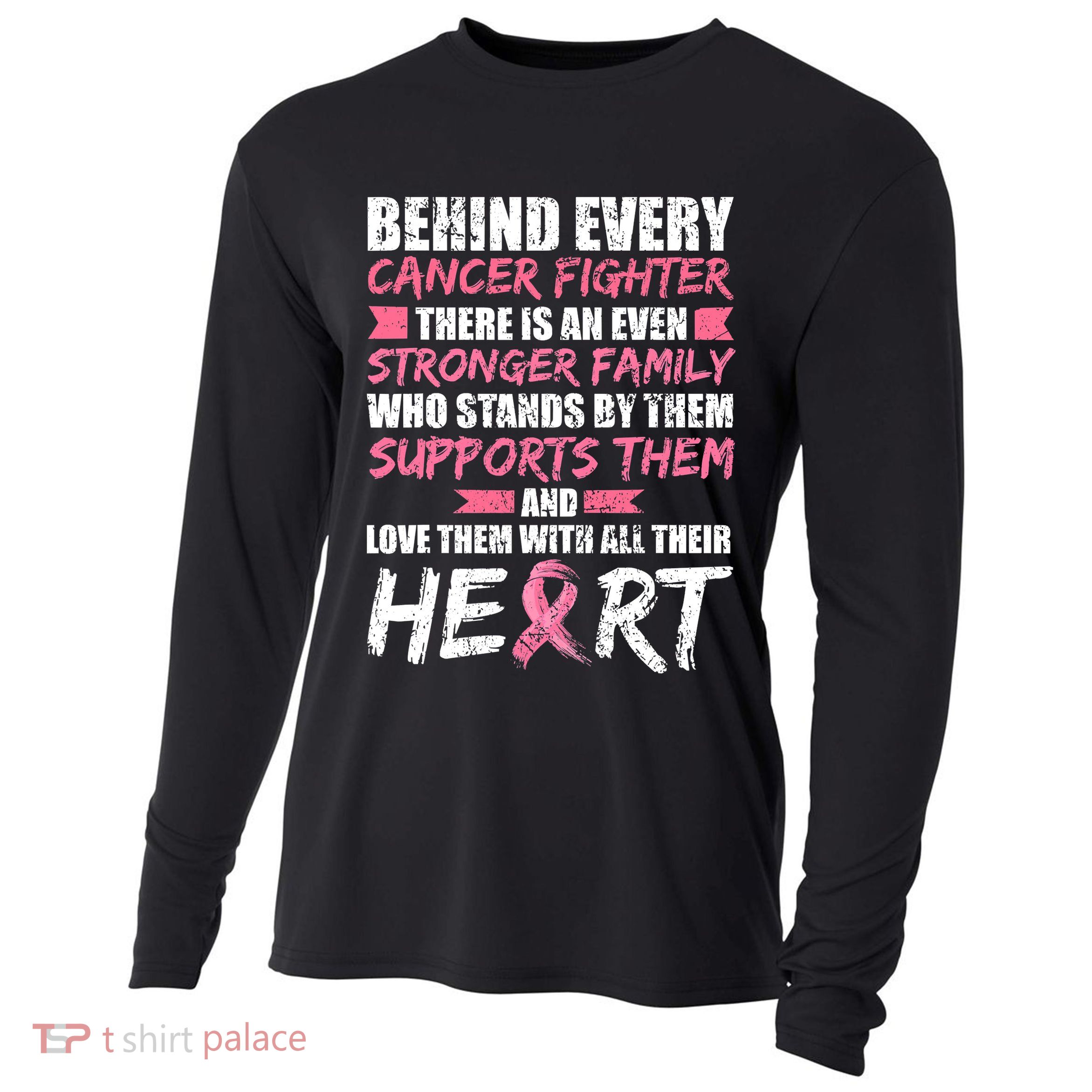 Pink Breast Cancer Support Breast Cancer Women Cooling Performance Long Sleeve Crew