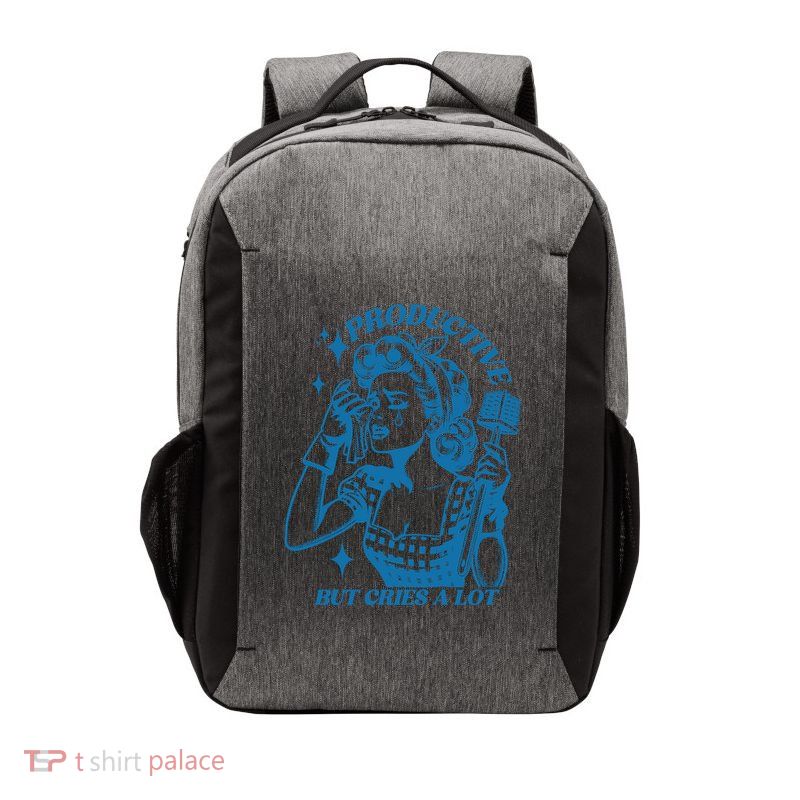 Productive But Cries A Lot Vector Backpack