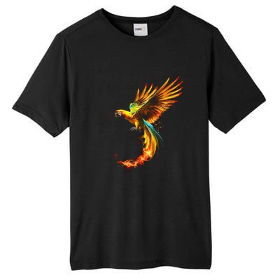 Parrot Bird Colorful Plume Feathers Birdwatching Gift Cute Gift Tall Fusion ChromaSoft Performance T-Shirt