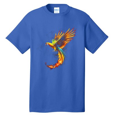 Parrot Bird Colorful Plume Feathers Birdwatching Gift Cute Gift Tall T-Shirt