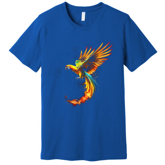 Parrot Bird Colorful Plume Feathers Birdwatching Gift Cute Gift Premium T-Shirt