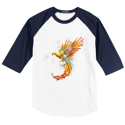 Parrot Bird Colorful Plume Feathers Birdwatching Gift Cute Gift Baseball Sleeve Shirt