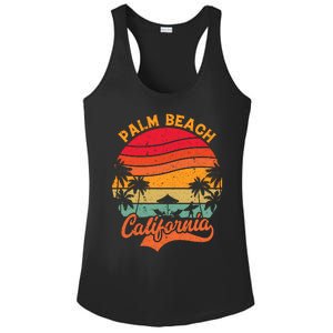 Palm Beach California Surfing Paradise Ladies PosiCharge Competitor Racerback Tank