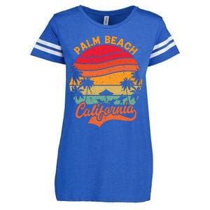 Palm Beach California Surfing Paradise Enza Ladies Jersey Football T-Shirt