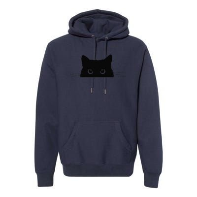 Pocket Black Cat Lover Gift Premium Hoodie