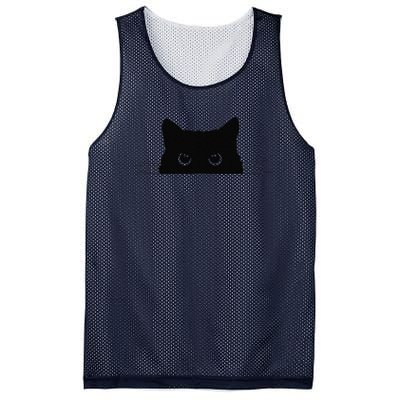 Pocket Black Cat Lover Gift Mesh Reversible Basketball Jersey Tank