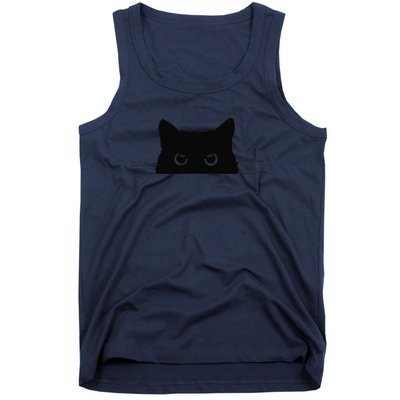 Pocket Black Cat Lover Gift Tank Top