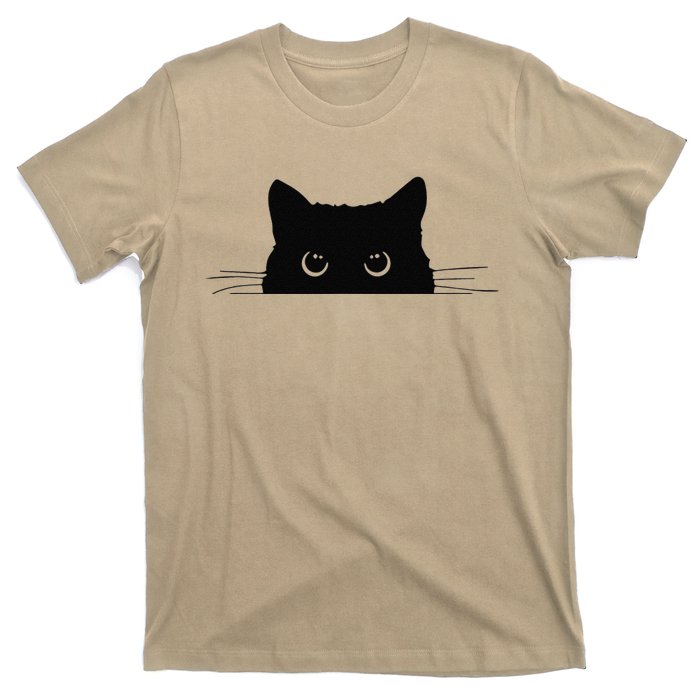 Pocket Black Cat Lover Gift T-Shirt