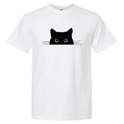 Pocket Black Cat Lover Gift Garment-Dyed Heavyweight T-Shirt