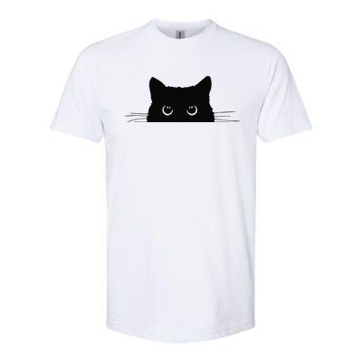 Pocket Black Cat Lover Gift Softstyle CVC T-Shirt