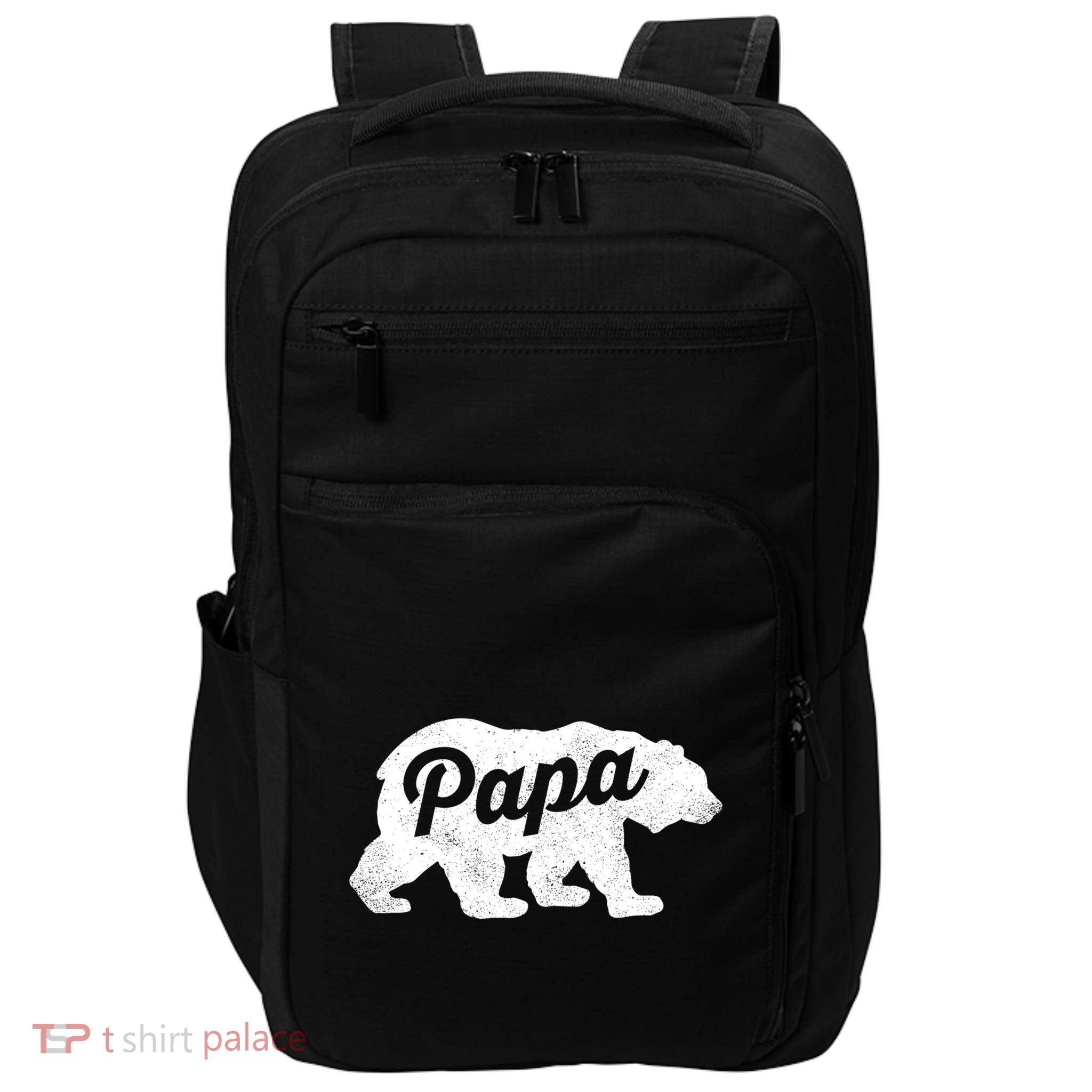 Papa Bear Cute Fathers Day Top Gift Impact Tech Backpack