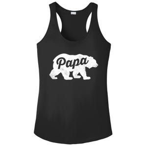 Papa Bear Cute Fathers Day Top Gift Ladies PosiCharge Competitor Racerback Tank