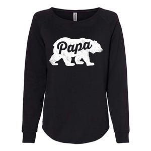 Papa Bear Cute Fathers Day Top Gift Womens California Wash Sweatshirt