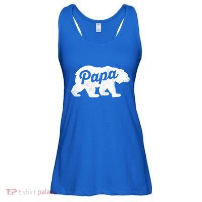 Papa Bear Cute Fathers Day Top Gift Ladies Essential Flowy Tank