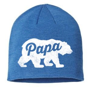 Papa Bear Cute Fathers Day Top Gift Sustainable Beanie