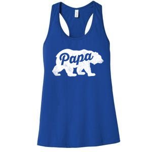 Papa Bear Cute Fathers Day Top Gift Women's Racerback Tank