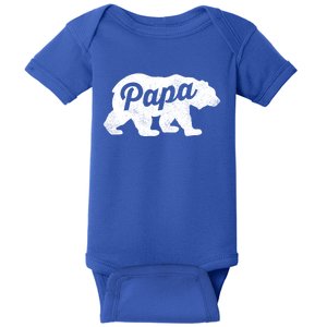 Papa Bear Cute Fathers Day Top Gift Baby Bodysuit