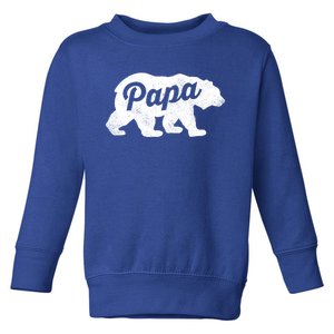 Papa Bear Cute Fathers Day Top Gift Toddler Sweatshirt