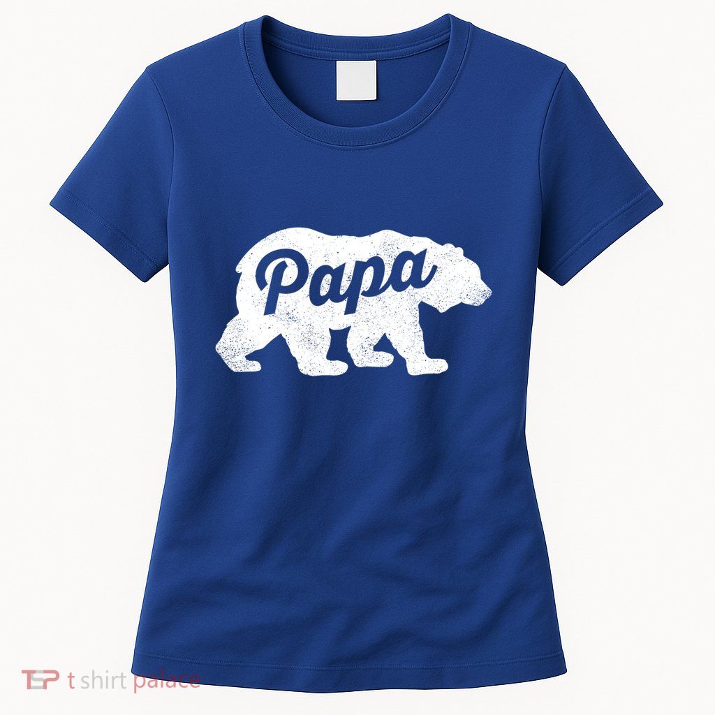 Papa Bear Cute Fathers Day Top Gift Womens T-Shirt