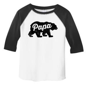 Papa Bear Cute Fathers Day Top Gift Toddler Fine Jersey T-Shirt