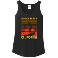 Pismo Beach California Surf Summer Vacation Vintage Ladies Essential Tank